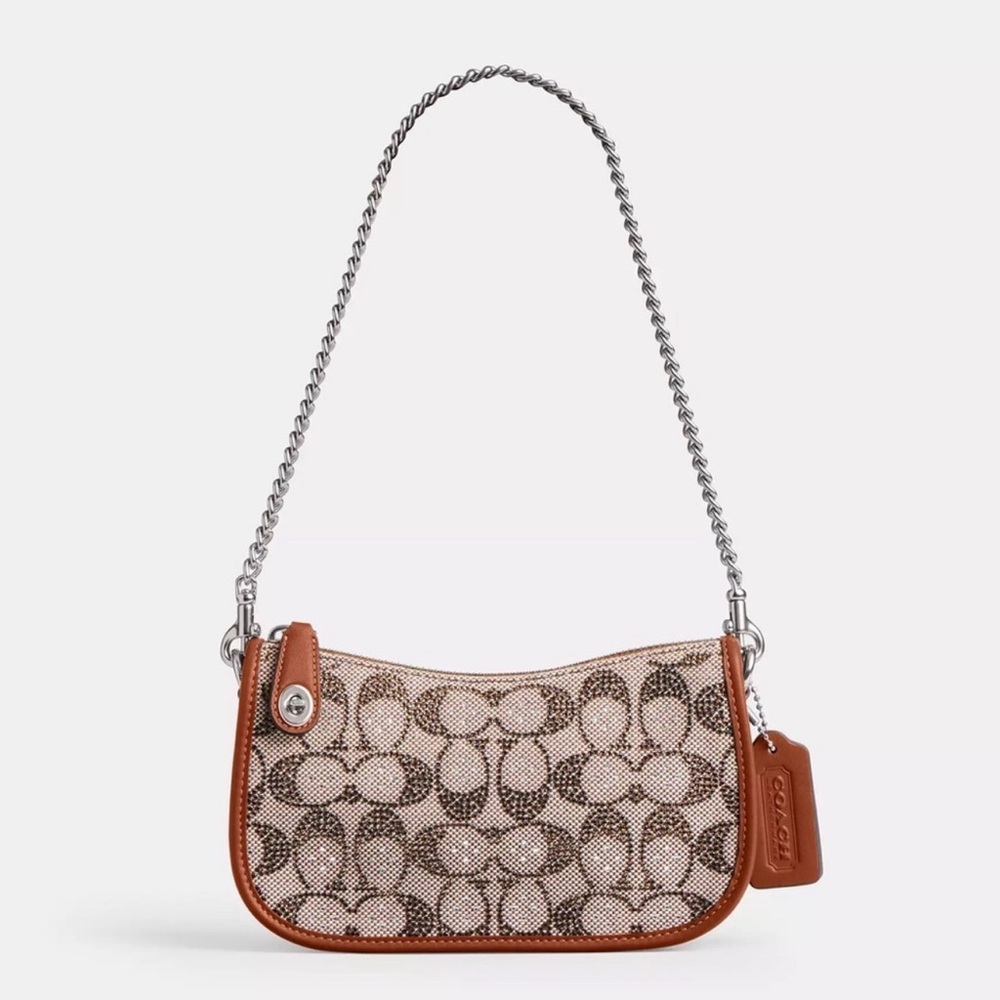 Coach Crystal Jacquard swinger bag